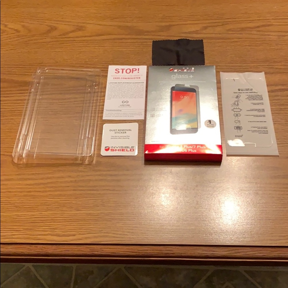Zagg Invisible Shield glass + for iPhone.